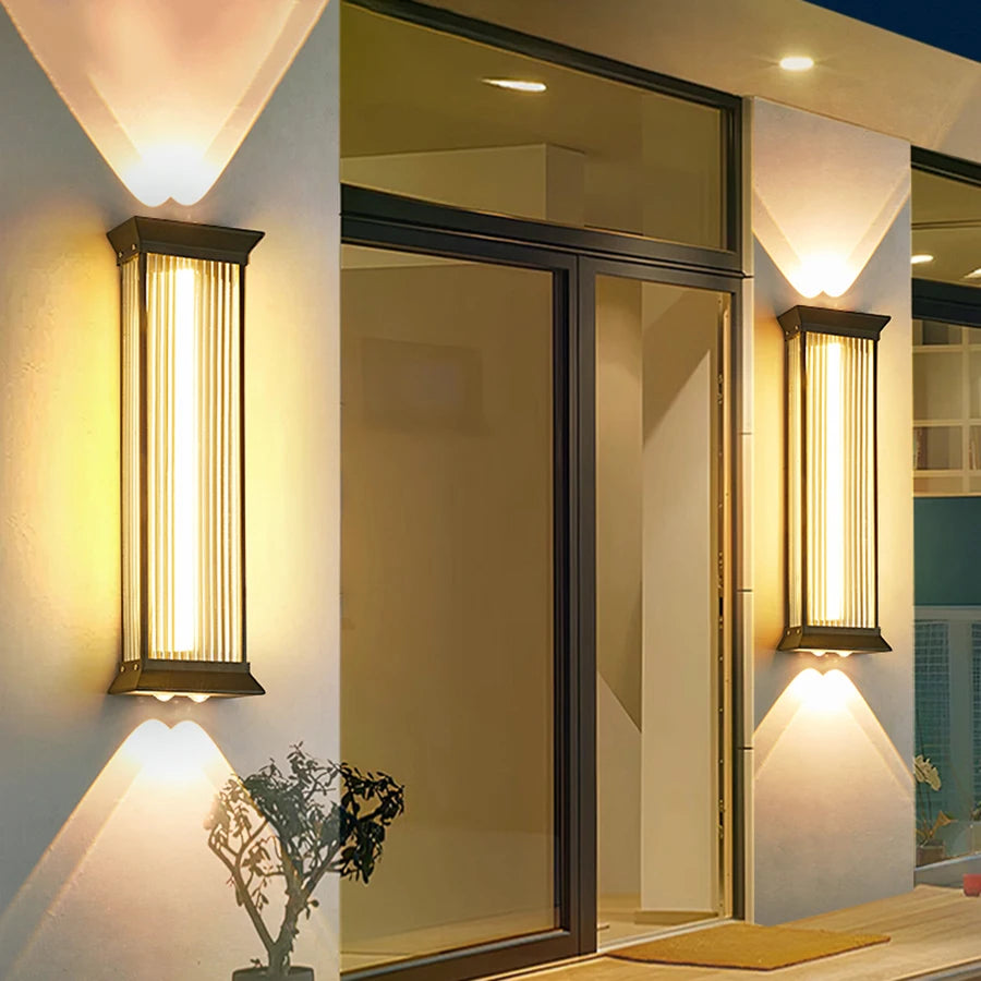 Belluno Stainless Steel Outdoor Wall Light for Exterior Wall – product view