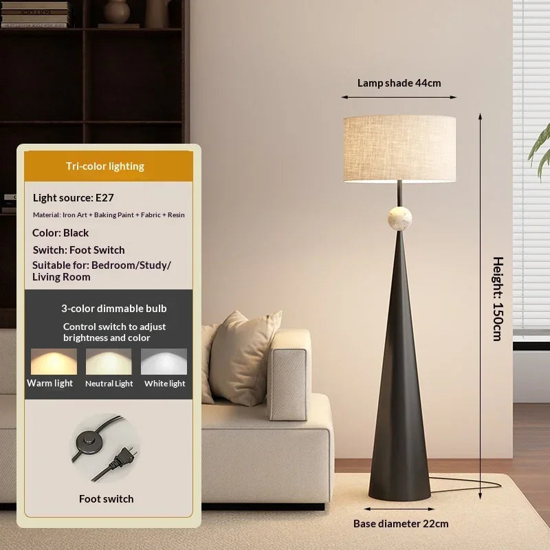 Soren Loop Fabric Floor Lamp – Wabi-Sabi – product detail 10