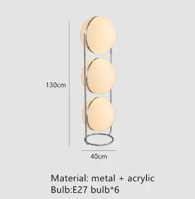 Zora Cove Acrylic Floor Lamp – Nordic – product detail 7