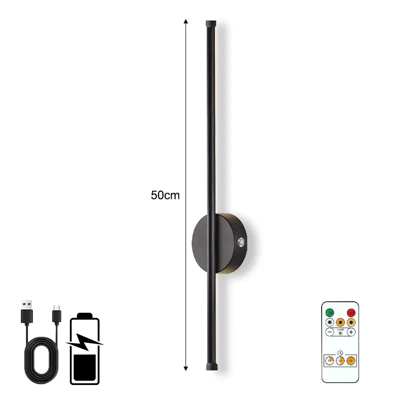 Metal Wall Sconce – Modern Minimalist Cordless Rechargeable for Bedroom, Dining Room, Hallway | Elowen Petal by Evenlyr