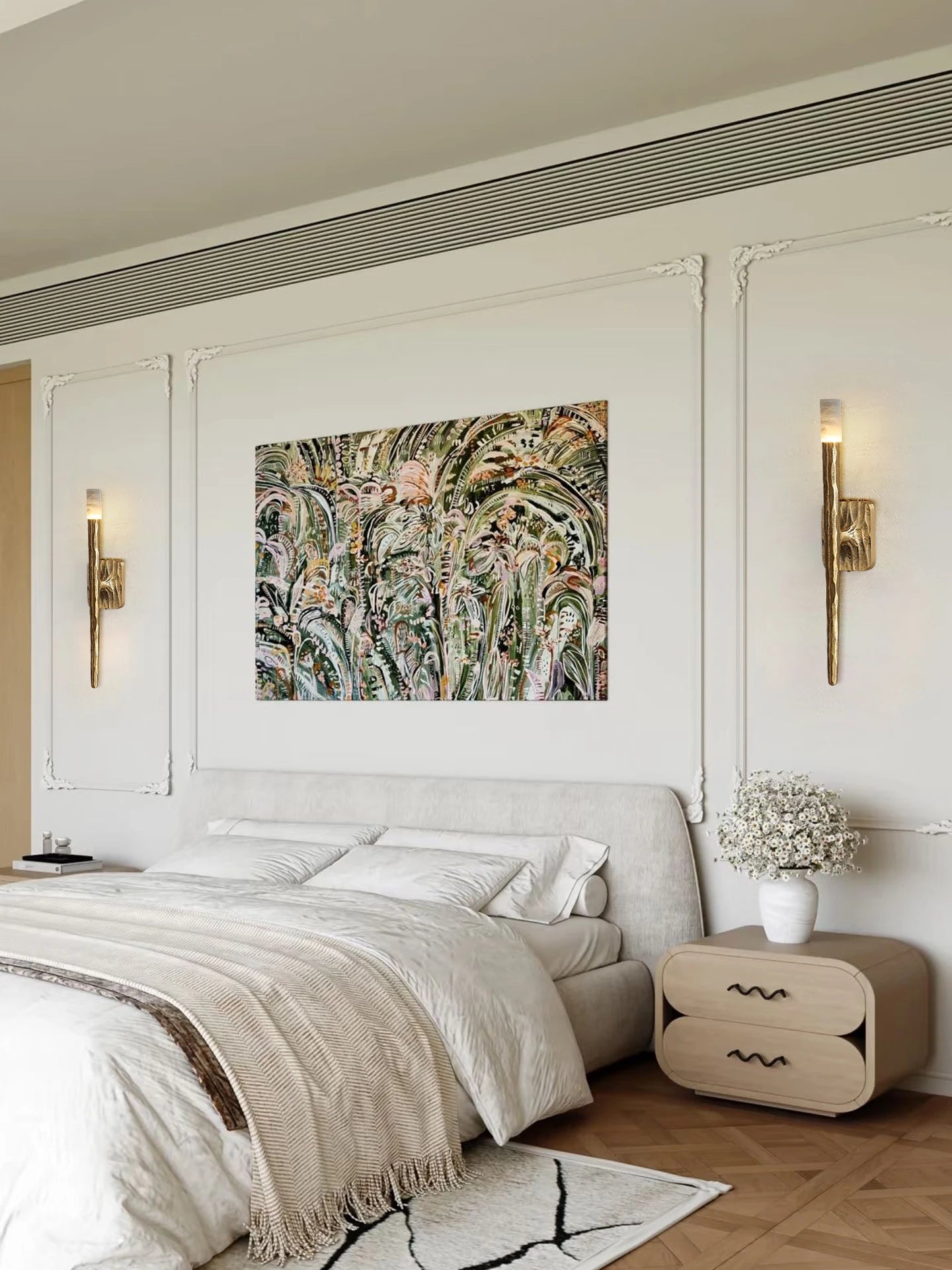 Marble & Copper Wall Sconce – Nordic Modern for Bedroom, Hotel, Dining Room | Vivienne Beam by Evenlyr