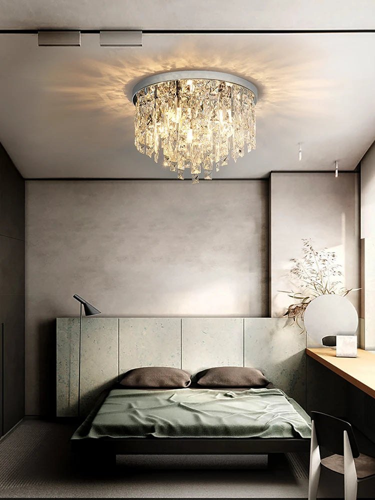 Galen Halo Sculptural Crystal Pendant Light – product view 3