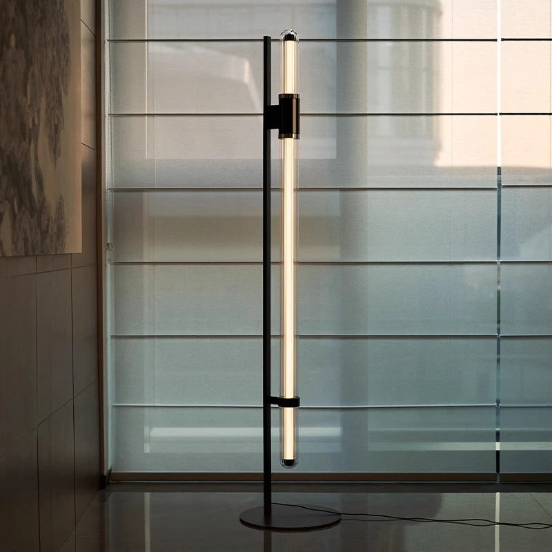 Vela Pillar Glass Floor Lamp – Minimalist – product detail 3