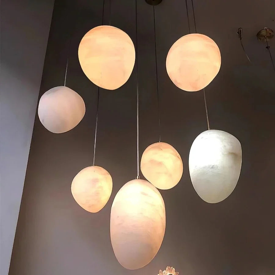 Xavia Arc Cloud Alabaster Table Lamp – product view 2