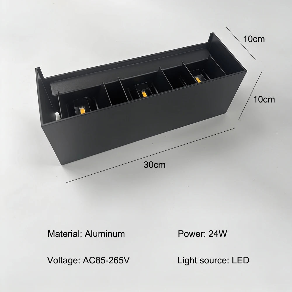 Ravena Up & Down Beam Outdoor Wall Light for Exterior Wall