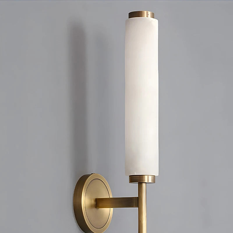 Ayla Orbit Natural Marble Wall Sconce – Vintage – product detail 4