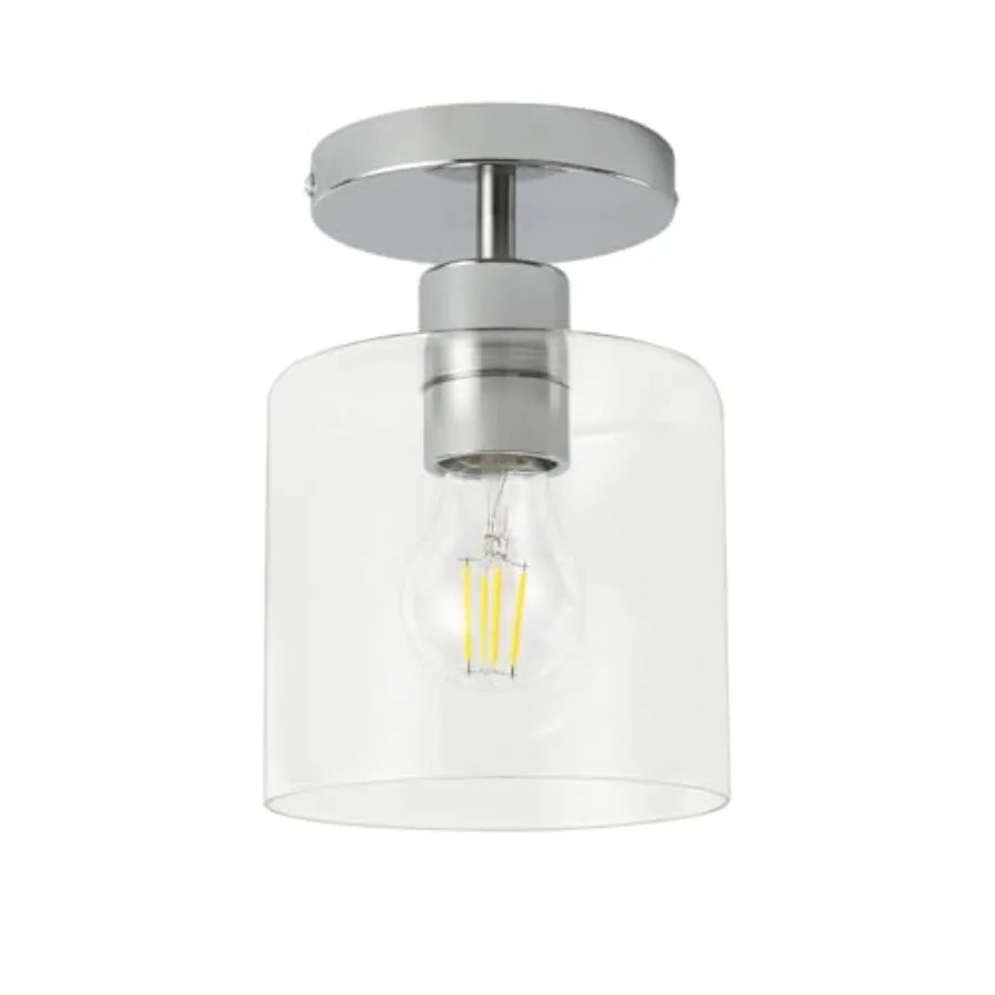 Brass Flush Mount Ceiling Light – Modern for Hallway & Entryway | Noemi Contour by Evenlyr