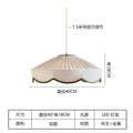 Fabric Chandelier – Wabi-Sabi Japanese for Bedroom & Bedside, Dining Room & Kitchen | Elowen Contour by Evenlyr