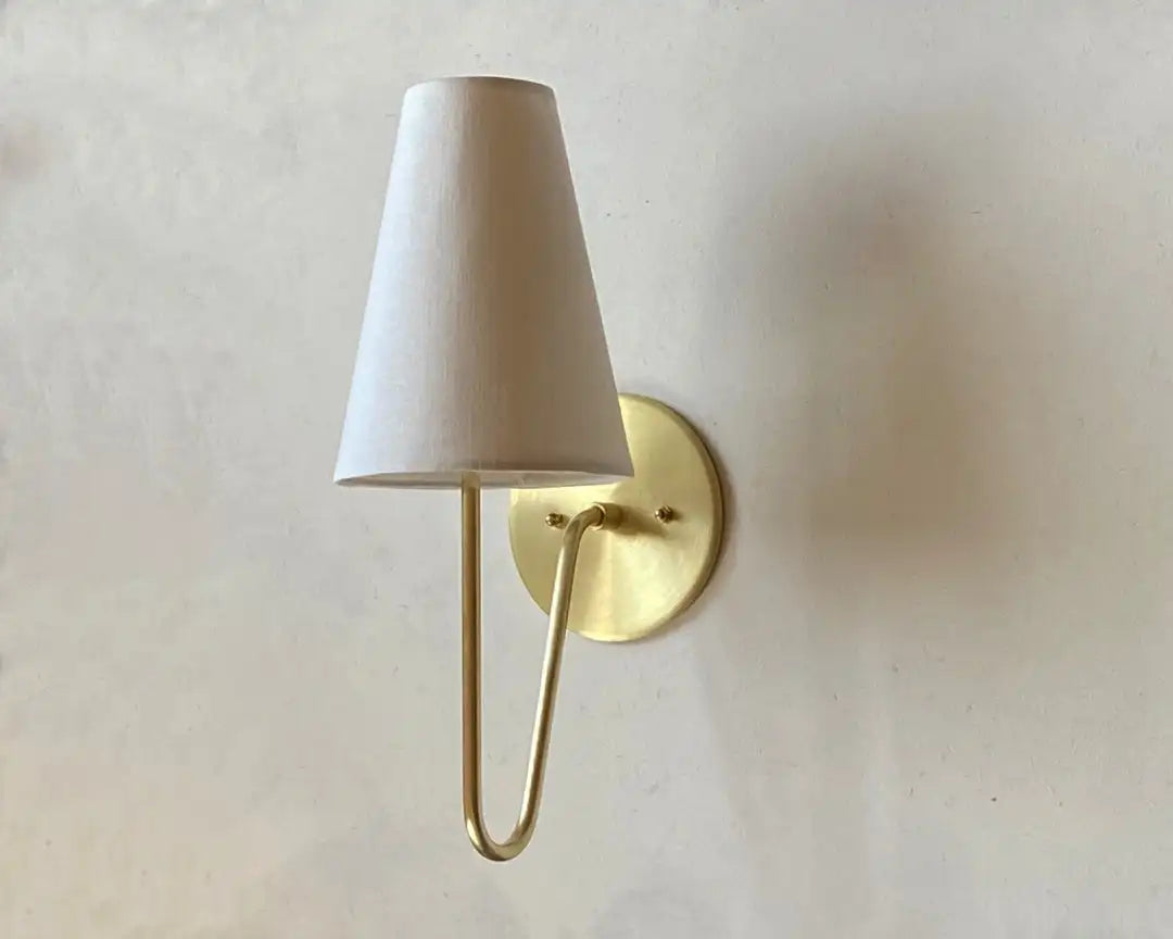 Thalia Veil Brass Wall Sconce – product view 7