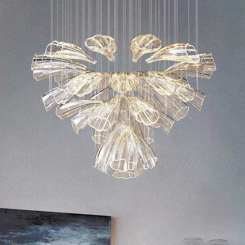 Delia Arc Glass Pendant Light – Nordic Glass Pendant Lights for Restaurant