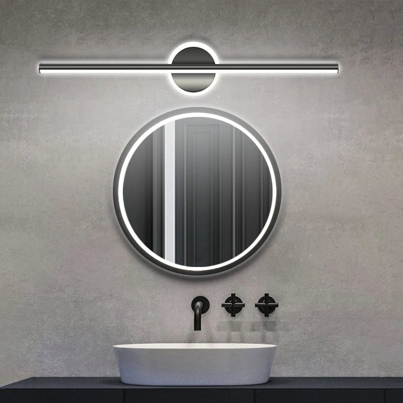 Metal Vanity & Mirror Light – Modern Minimalist for Bathroom, Dressing Area, Hotel Bathroom | Zaria Beam by Evenlyr
