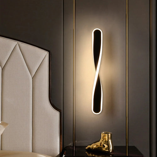 Aurelia Spiral Aluminum Wall Sconce – Modern – product detail 2