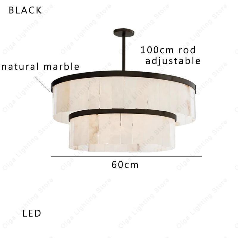 Ysola Halo Alabaster Chandelier – product view 19