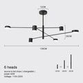 Metal Chandelier – Modern LED for Bedroom & Bedside, Living Room, Restaurant & Café | Alora Line by Evenlyr