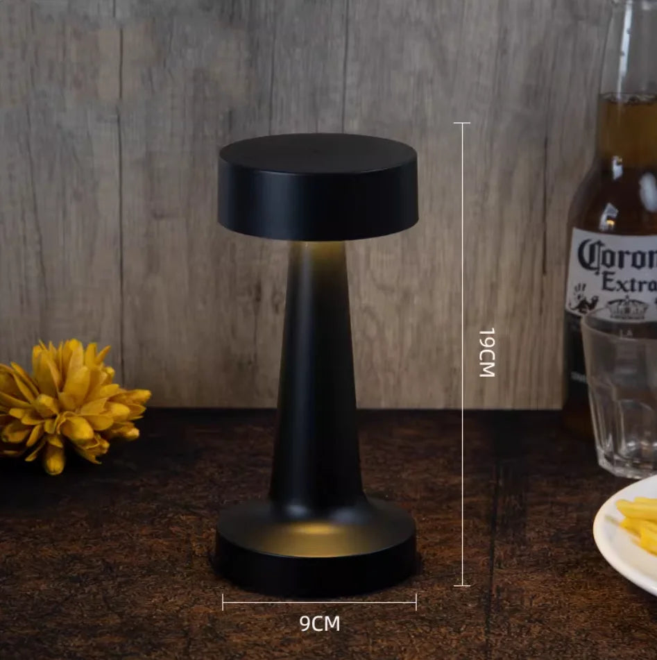 Black Minimalist Rechargeable Desk Lamp – detail view 5