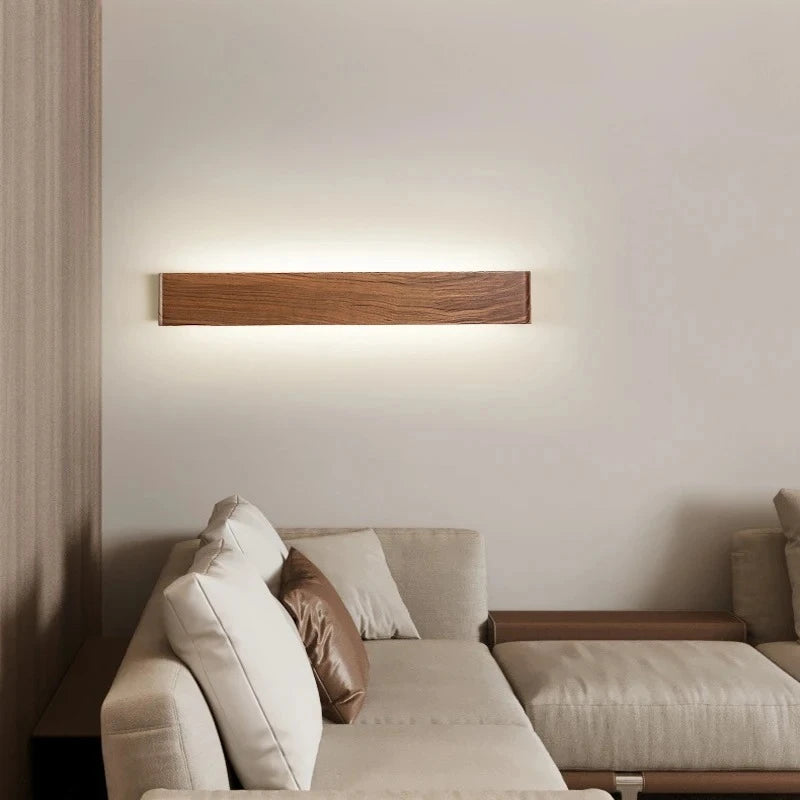 Wood Wall Sconce – Nordic Modern for Bedroom, Hallway, Bathroom | Aurelia Beam by Evenlyr