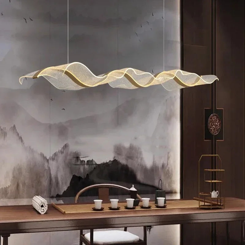 Noor Line Acrylic Chandelier – Dimmable – product detail 6