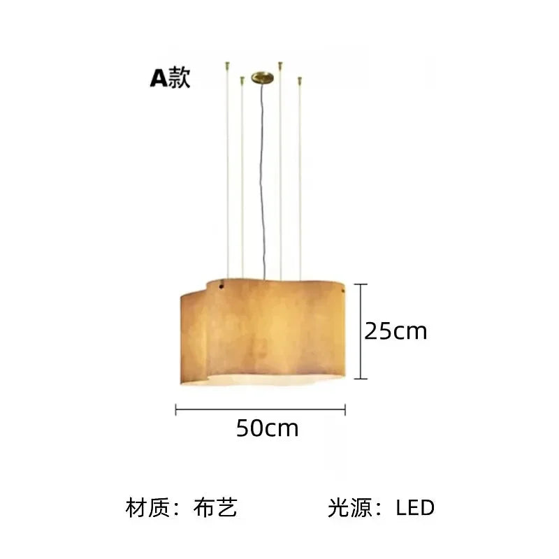 Fabric Chandelier – Wabi-Sabi LED for Hotel & Hospitality, Restaurant & Café | Celia Dome by Evenlyr