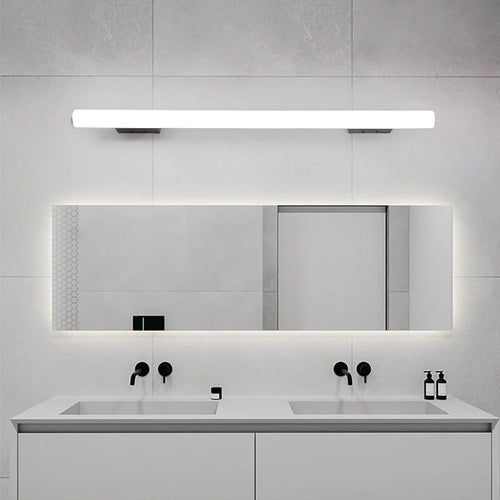 Alaric Halo Linear Aluminum Wall Sconce – Minimalist Aluminum Linear Wall Sconces for Bedroom