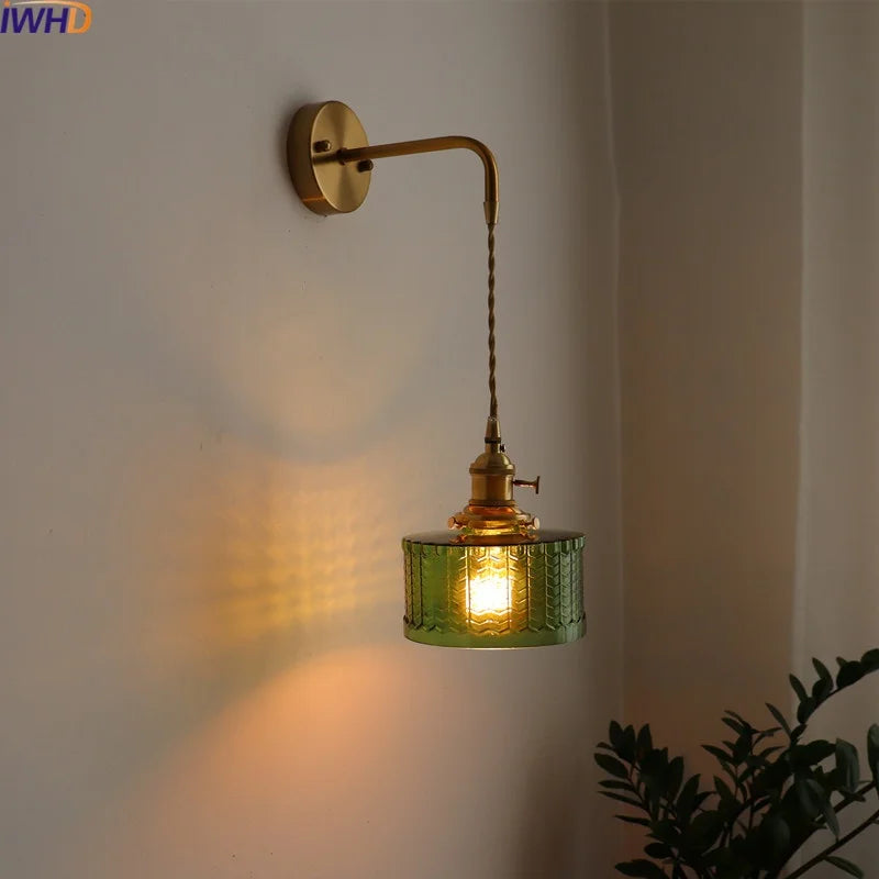 Vintage Copper Plug-In Vanity Light – product view