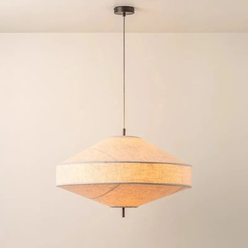 Fabric Chandelier – Wabi-Sabi Japanese for Bedroom & Bedside, Living Room, Restaurant & Café | Elowen Orbit by Evenlyr