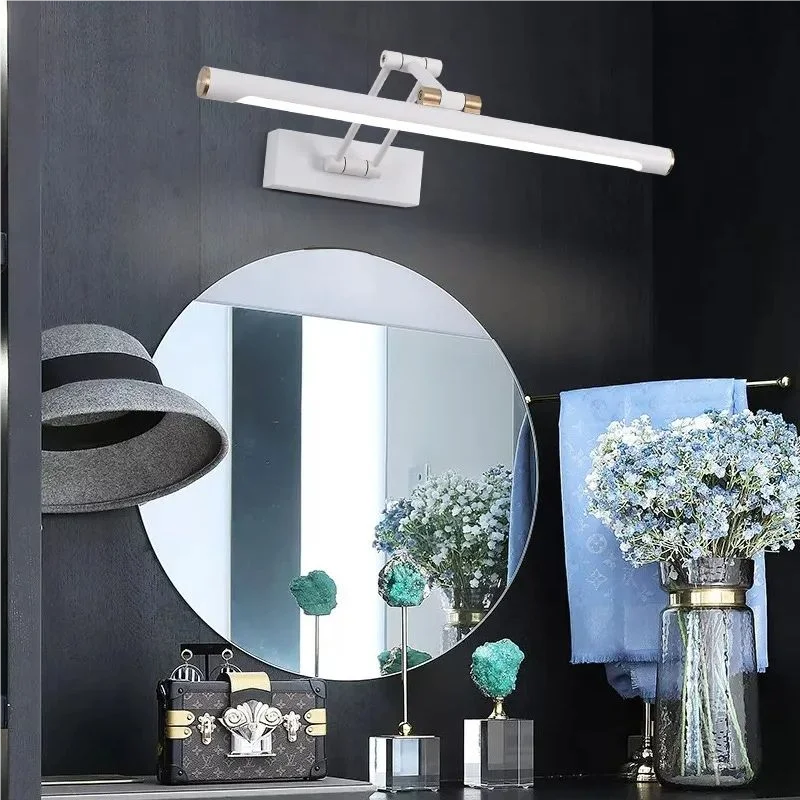 Juniper Foldable LED Vanity Mirror Light for Bathroom – detail view 2