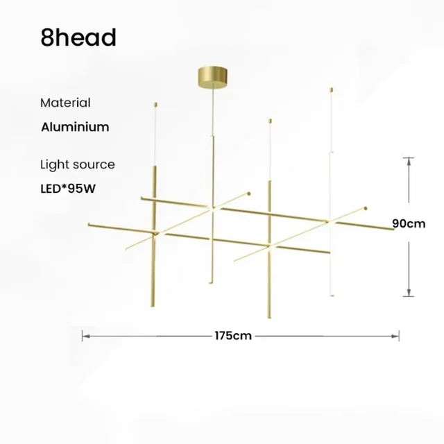 Caspian Arc Sculptural Aluminum Pendant Light – product view 9