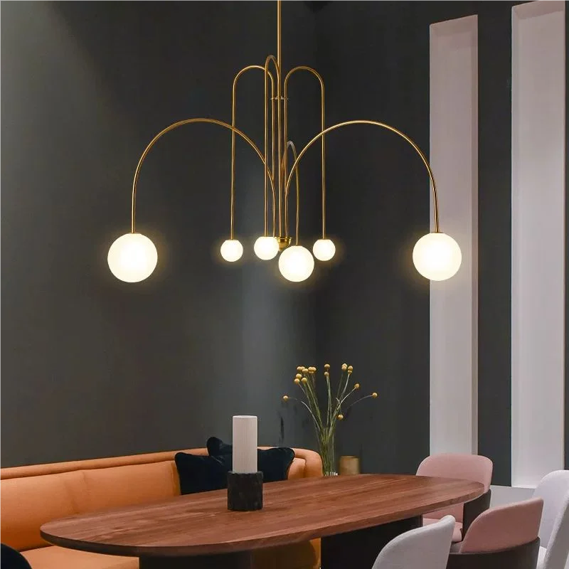 Fabric Chandelier – Nordic Minimalist for Living Room, Restaurant & Café | Virelle Arc by Evenlyr
