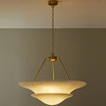 Roselle Halo Sculptural Alabaster Pendant Light – product view 14