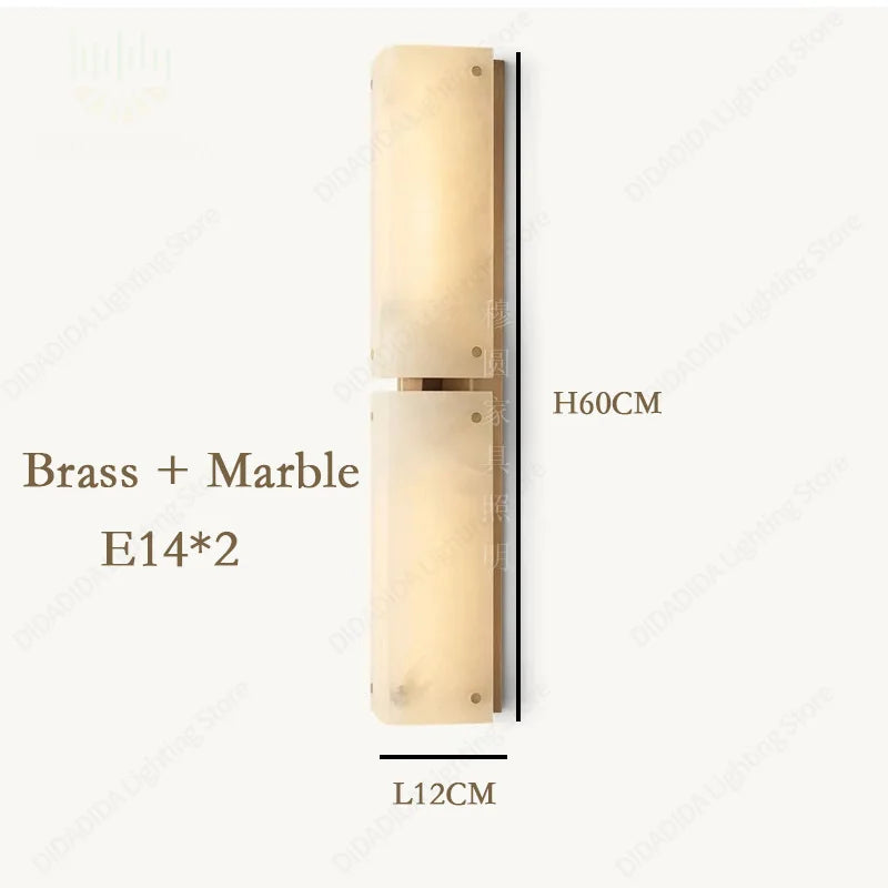 Olea Drift Marble Wall Sconce – Dimmable – product detail 9