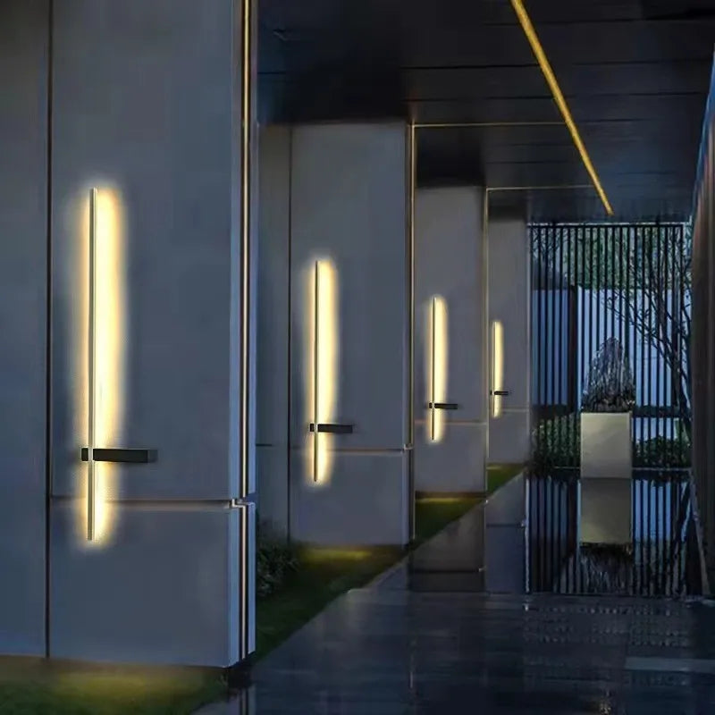 Palermo Modern Outdoor Wall Light for Courtyard – IP65 – product view