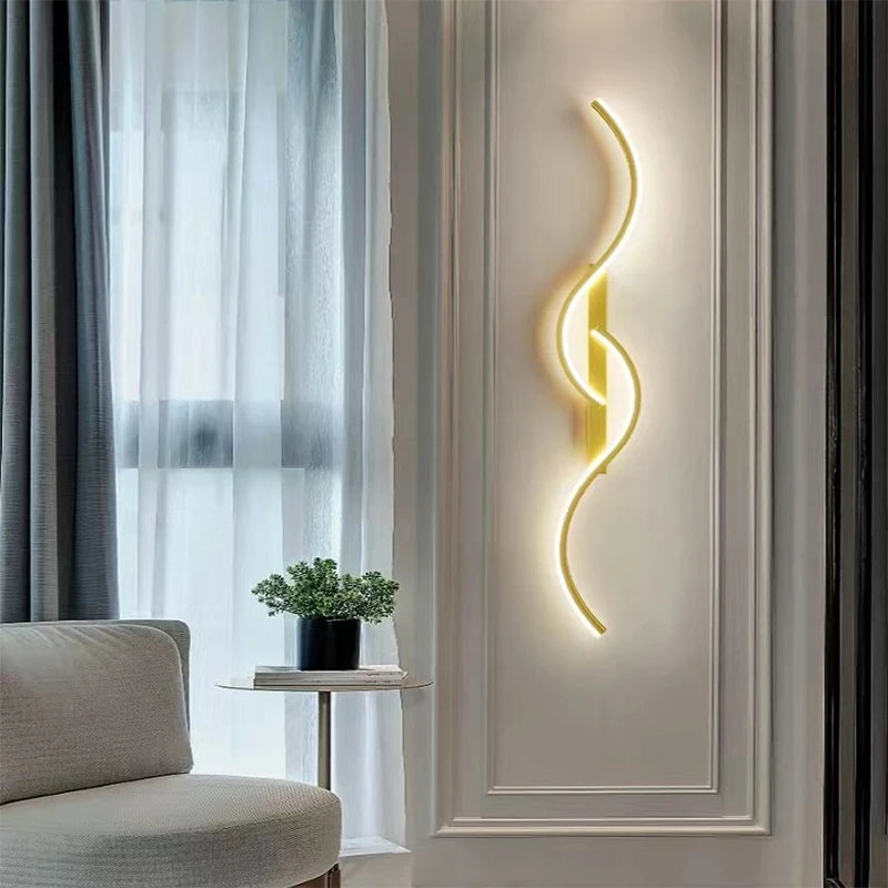 Helios Long Linear LED Wall Sconce for Living Room – Minimalist