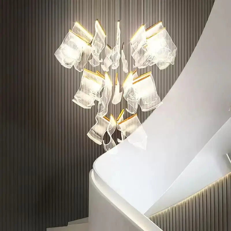Metal Chandelier – Modern LED for Living Room, Restaurant & Café | Noemi Crest by Evenlyr