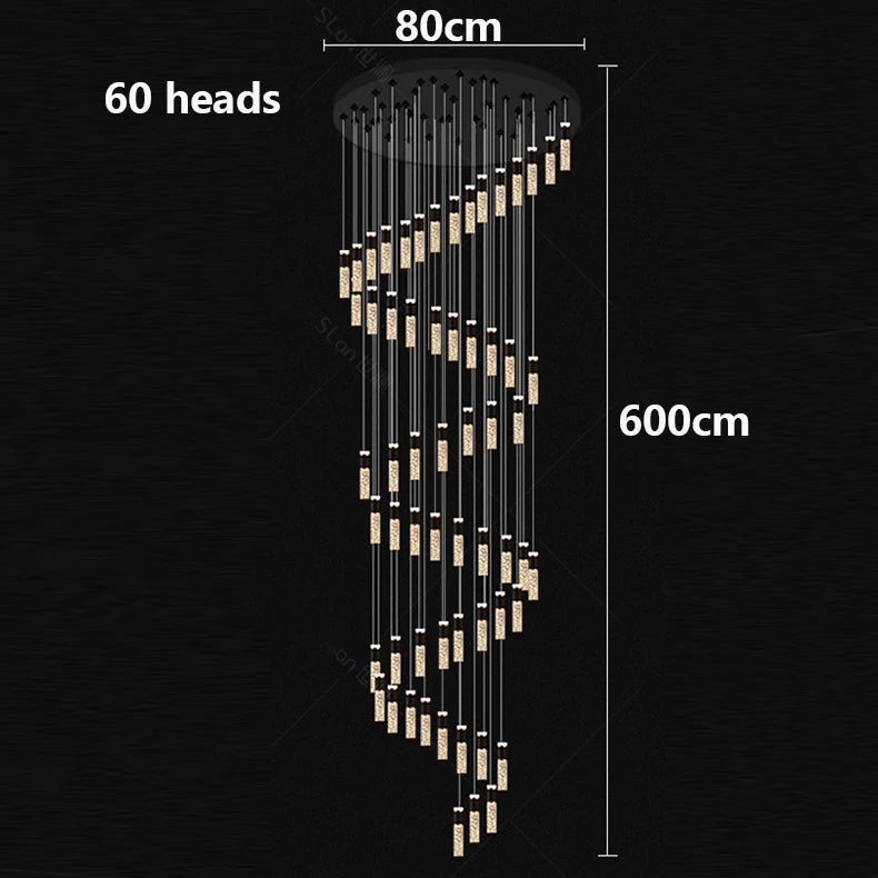 Modern Minimalist Chandelier – Crystal Dimmable LED for Dining Room, Hotel Lobby | Elowen Veil by Evenlyr