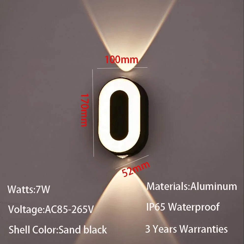Liora 7W Illuminated House Number Light – IP65