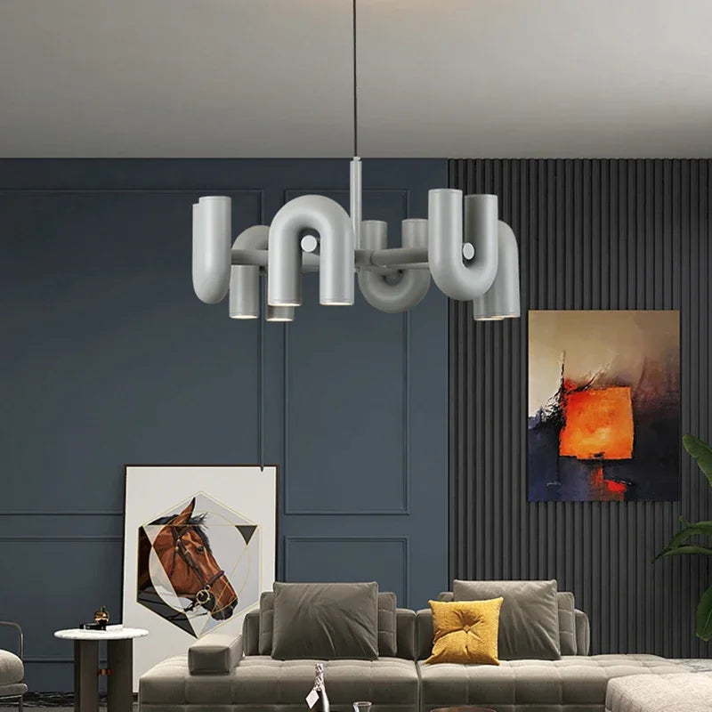 Metal Pendant Light – Art Deco for Dining Room, Living Room, Kitchen Island | Solenne Arc by Evenlyr
