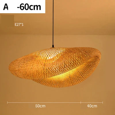 Tivoli Round Rattan Chandelier for Dining Room – Bamboo