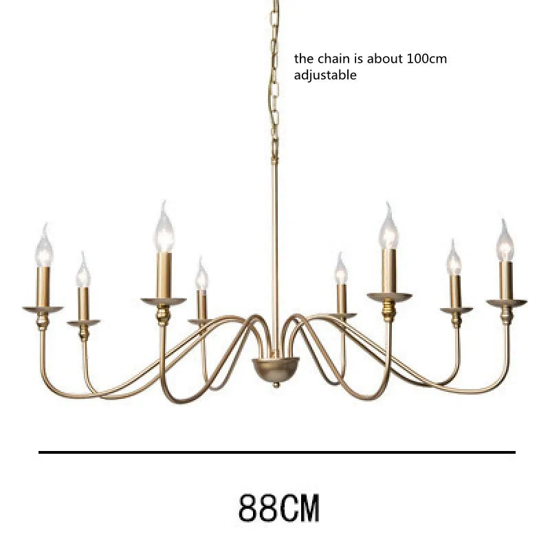Metal Chandelier – Vintage for Living Room, Dining Room & Kitchen | Virelle Contour by Evenlyr