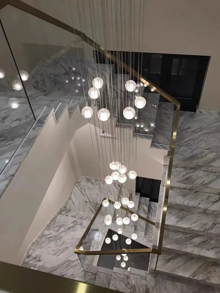 Crystal Globe Chandelier – Modern LED for Bedroom & Bedside, Living Room, Dining Room & Kitchen | Seren Halo by Evenlyr
