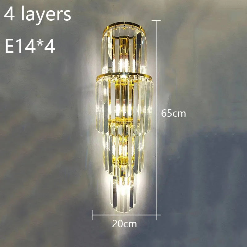 Crystal Wall Sconce – Modern Minimalist for Bedroom, Hallway, Living Room | Thalia Beam by Evenlyr