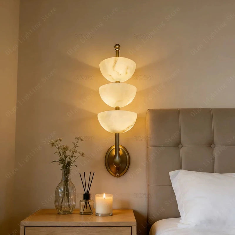 Tala Stone Natural Marble Wall Sconce – Dimmable – product detail 4