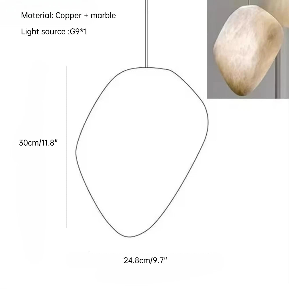 Xavia Arc Cloud Alabaster Table Lamp – product view 6