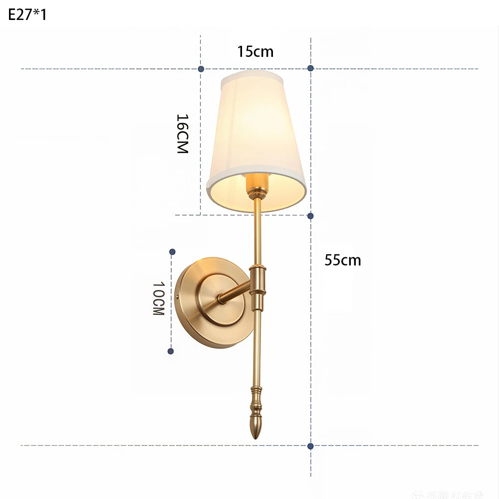 Modern Brass Wall Sconce – detail view 7