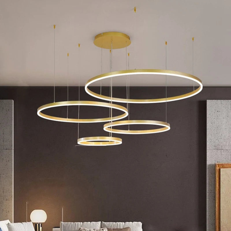 Cora Sculpt Aluminum Chandelier – Dimmable – product detail 3