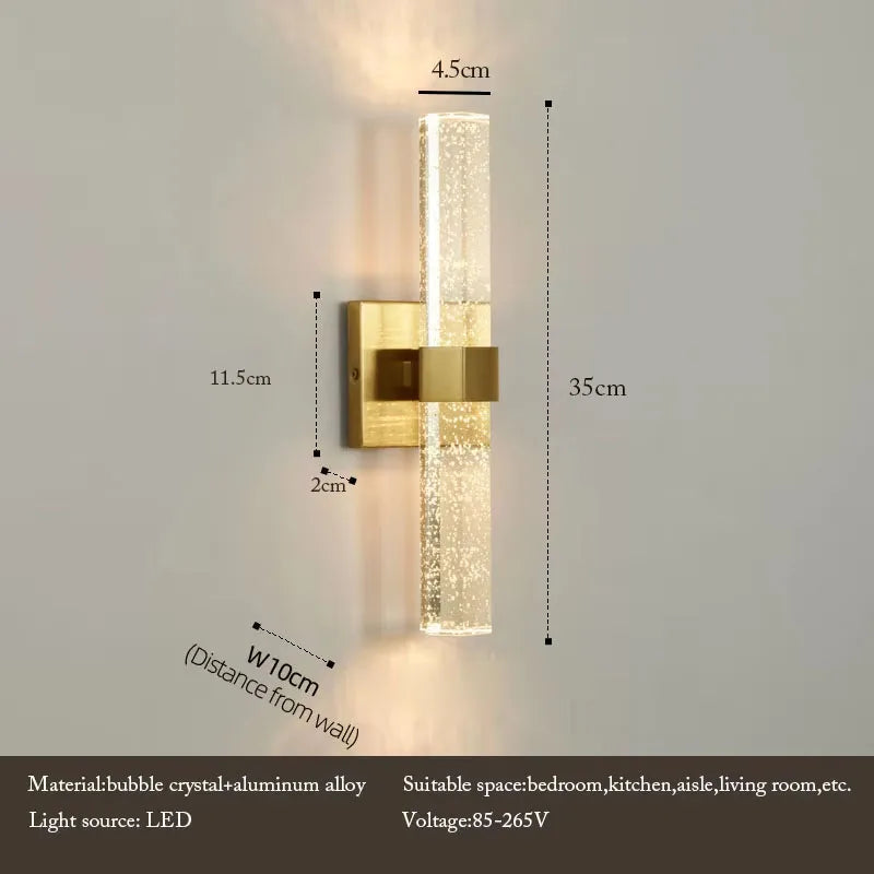 Crystal Chandelier – Modern LED for Bathroom, Bedroom & Bedside, Living Room | Evania Frame by Evenlyr