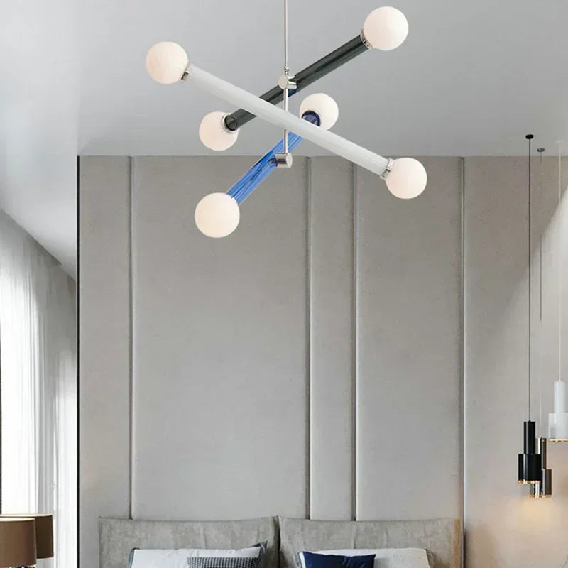 Tala Stone Glass Chandelier – Color-Changing – product detail 4