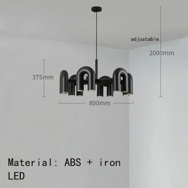 Elowen Arc Adjustable Metal Pendant Light – product view 12