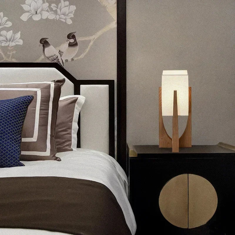 Arden Arc Bamboo and Wood Floor Lamp – Nordic – product detail 6