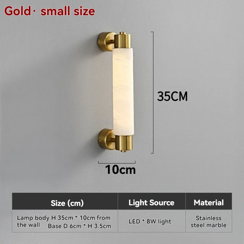 Evania Halo Marble Wall Sconce – product view 9