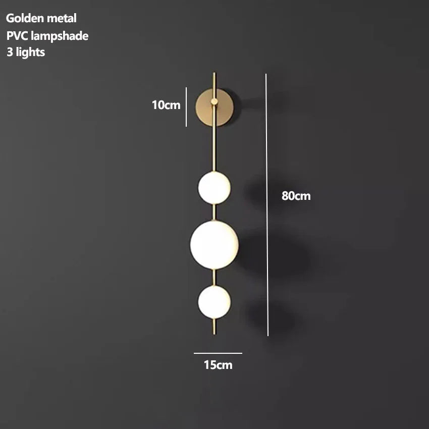 Metal Globe Wall Sconce – Modern LED for Bedroom & Bedside, Hallway & Entryway, Living Room | Selene Crest by Evenlyr